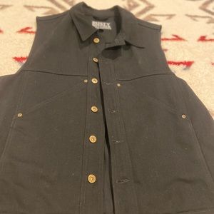RUSTY BUTCHER BLACK DENIM VEST